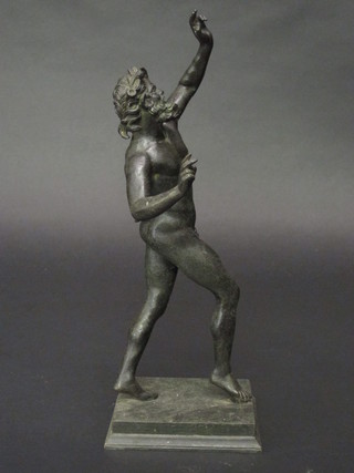 A 19th Century bronze figure of a standing naked god 10"   ILLUSTRATED
