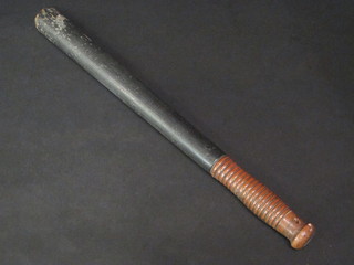A turned wooden Police truncheon