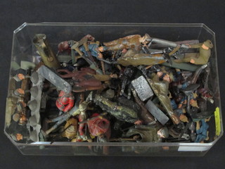 A collection of various lead soldiers