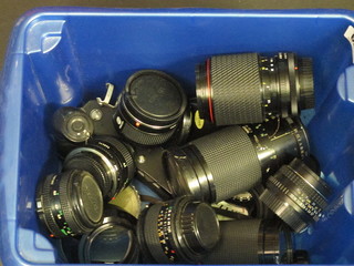8 various lenses etc