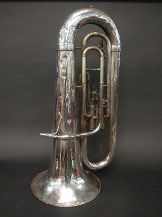 A silver Tuba marked Class A Besson & Co, no mouth piece,