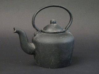 An iron kettle