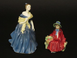 A Royal Doulton figure - Linda HN2106 and 1 other Adrienne  HN2304