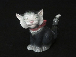 A Goebel figure of a seated cat, base marked K197 3", chip to  ear