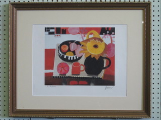 Mary Fedden, a limited edition coloured print 404/550 "Orange  Mug" 11" x 14"