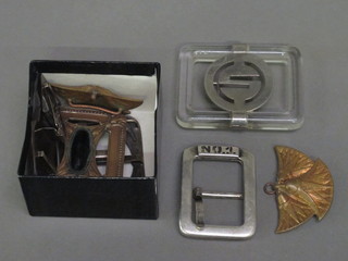 A collection of buckles