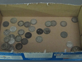 A collection of silver coins