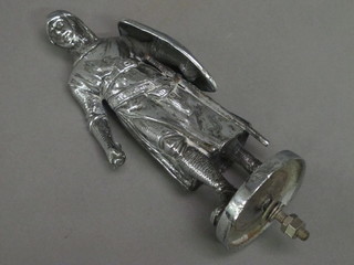 A car mascot in the form of a standing knight 7 1/2"