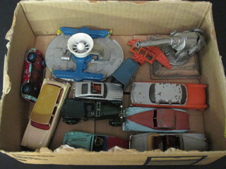 A Corgi Major model hovercraft and a collection of toy cars