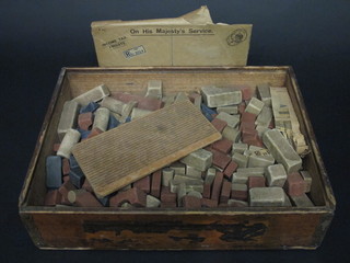 A box of building blocks