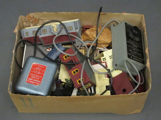A Marshall II Power control unit and a Smooth How Power unit and a collection of various railway buildings etc