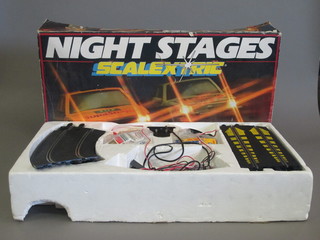 A Scalextric Night Stages game