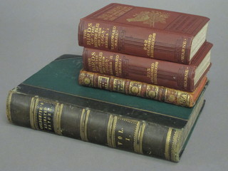 An 18th Century leather bound volume "Histoire De Grec", C A  Coward volumes 1 and 2 "Birds of the British Isles and Their  Eggs" and "Goldsmith Volume 1, a History of Earth and Animal  Nature"