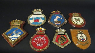 7 various ships plaques