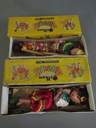 A clown Pelham puppet boxed and 1 other no. 568