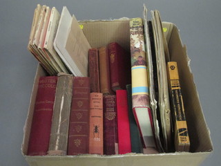 A collection of books and maps