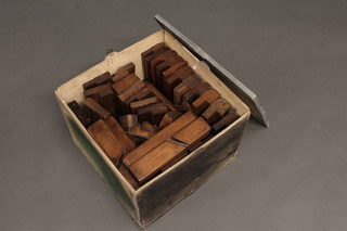 A box containing a good collection of moulding planes