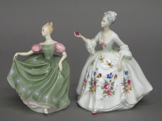 A Royal Doulton figure - Dianna HN2468 and 1 other - Michelle  HN2334