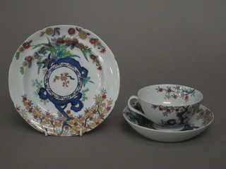 A 19th Century Spode stone china cup, saucer and matching plate
