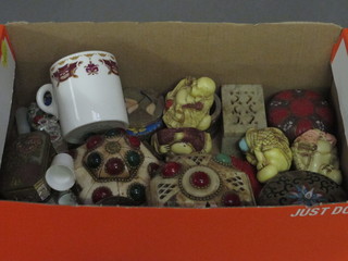 A collection of various Oriental boxes