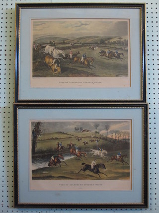 After F C Turner, plates 1 - 4, "The Vale of Aylesbury Steeple Chase" 10" x 15"