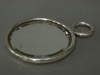 A Sterling silver backed hand mirror