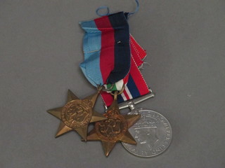 A group of 3 medals comprising 1939-45 Star, Italy Star and  British War medal