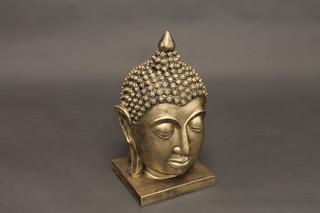 A resin portrait bust of a Buddha 24"