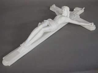 A resin crucifix 32"