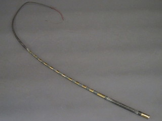 A 19th Century brass banded driving whip by Crawley & Sons