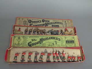 2 boxed sets of Britains toy solders - Camaroon Highlanders,  play worn