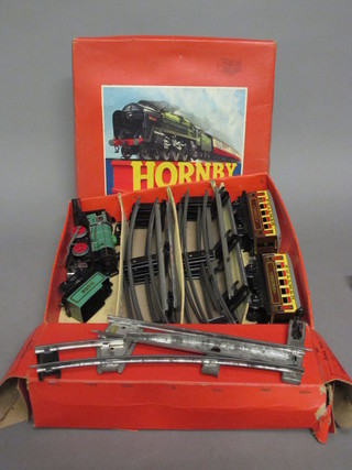 A Hornby train set M1 Passenger, boxed and a small quantity of  rails