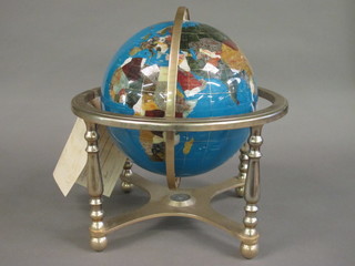A Lapis Terrestrial Globe 14"
