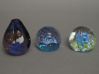3 Caithness paperweights - Impressions, Cauldron and Jack in the  Box, all boxed,
