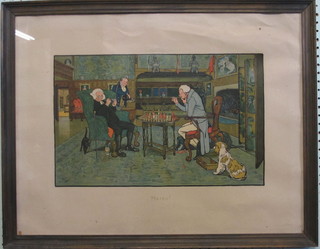 Cecil Aldin, a pair of coloured prints "Mated and Revoked" 11"  x 18"