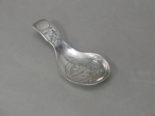 A George III silver caddy spoon, Birmingham 1812 by Joseph  Taylor  ILLUSTRATED