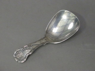 A George IV silver Queens pattern caddy spoon, Birmingham  1827, by Joseph Willmore