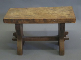 A rectangular elm stool 24"