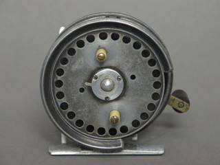 A Hardy's Silex no.2 centre pin fishing reel