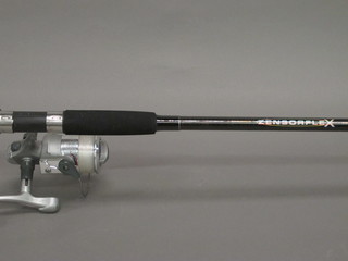 A Ron Thompson Zensorflex fibre fishing rod with a Premier  P65 Prime fishing reel