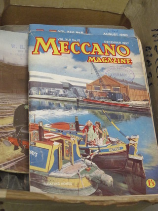A quantity of Meccano magazines