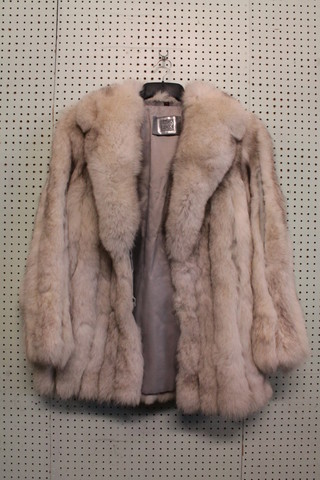 A lady's Silver Fox fur coat by Saga Fox