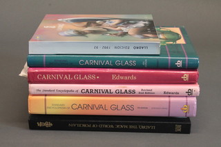 A collection of books relating to Carnival Glass