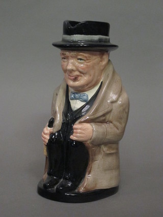 A Royal Doulton character jug - Seated Winston Churchill 9"