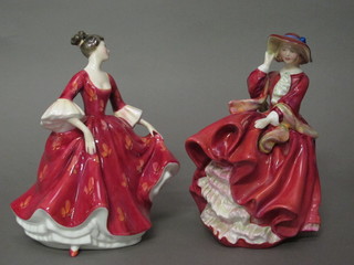 A Royal Doulton figure - Top O'The Hill HN1834 and 1 other -  Stephanie HN2811