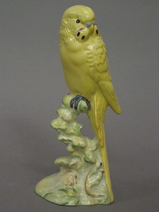 A Beswick figure of a yellow Budgerigar, the base impressed  1216 7"