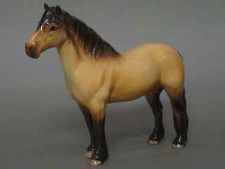 A Beswick standing figure of a light bay pony 7"