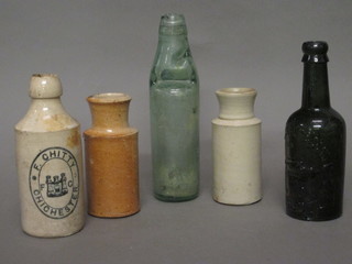 A collection of old bottles
