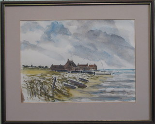 Robert Beaman, watercolour "Dorset Seascape" 11" x 15"