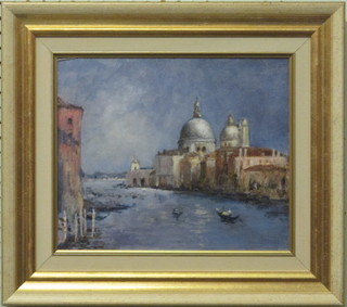 Richard Woof, impressionist oil on canvas "The Grand Canal Venice" 10" x 12"